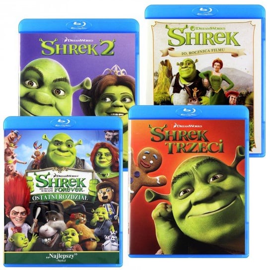 Pakiet: Shrek / Shrek 2 / Shrek Trzeci / Shrek Forever Asbury Kelly, Hui Raman, Vernon Conrad, Mitchell Mike, Adamson Andrew, Jenson Vicky