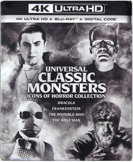 Pakiet: Universal Classic Monsters: Icons of Horror Collection: Dracula / Frankenstein / The Invisible Man / The Wolf Man Various Directors