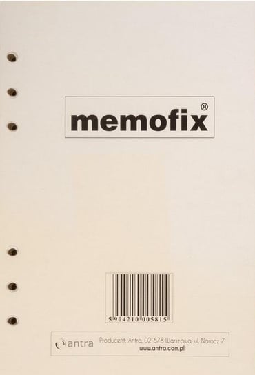 Pakiet Wkładów Memofix A5 Antra