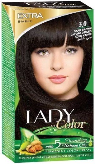 Palacio, Lady in Color, Farba do włosów, 3.0 Ciemny brąz, 160 g Palacio