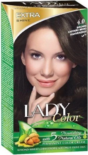 Palacio, Lady in Color, Farba do włosów, 4.0 Brąz, 160 g Palacio