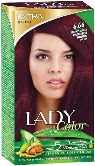 Palacio, Lady in Color, Farba do włosów, 6.66 Bordowy, 160 g Palacio