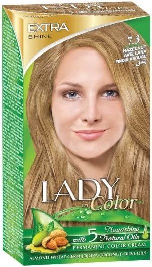 Palacio, Lady in Color, Farba do włosów, 7.3 Orzech laskowy, 160 g Palacio