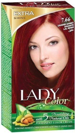 Palacio, Lady in Color, Farba do włosów, 7.66 Czerwień granatu, 160 g Palacio