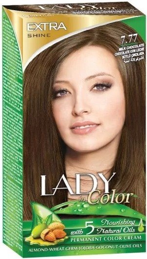 Palacio, Lady in Color, Farba do włosów, 7.77 Mleczna czekolada, 160 g Palacio
