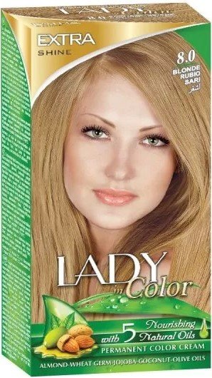 Palacio, Lady in Color, Farba do włosów, 8.0 Blond, 160 g Palacio