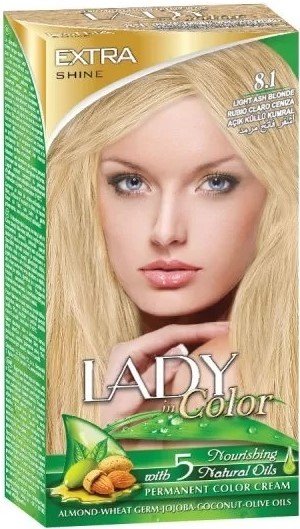 Palacio, Lady in Color, Farba do włosów, 8.1 Popielaty blond, 160 g Palacio