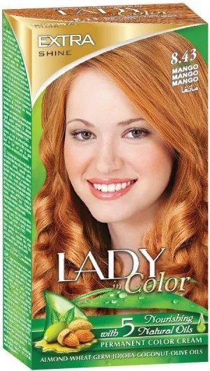 Palacio, Lady in Color, Farba do włosów, 8.43 Mango, 160 g Palacio