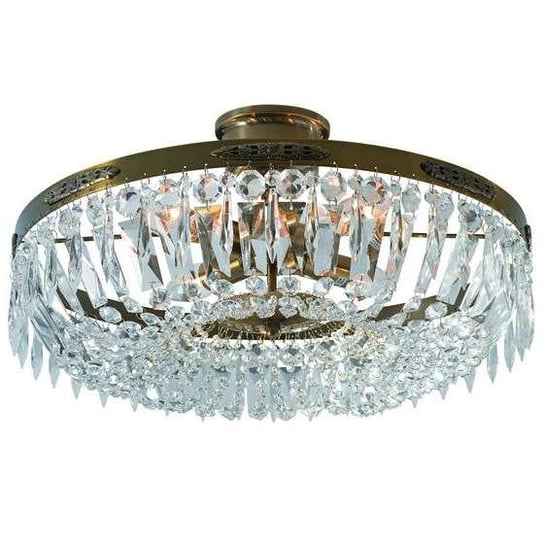 Pałacowa LAMPA sufitowa HOVDALA 100618 Markslojd metalowy plafon glamour kryształki crystals Markslojd