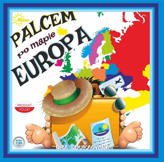 Palcem po mapie: Europa, gra edukacyjna, Abino Abino