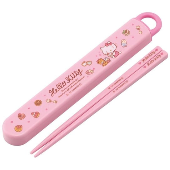 pałeczki do sushi hello kitty - sweety pink - zestaw chopstick 16cm Inna marka