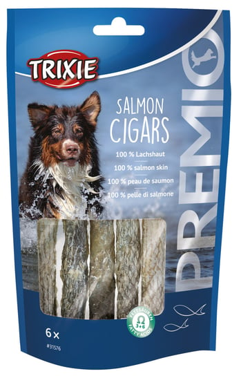 Pałeczki PREMIO Salmon Cigars, z łososiem, 12,5cm, 6szt./70g Trixie