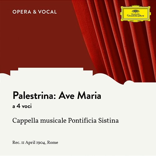 Palestrina: Ave Maria a 4 voci Cappella Musicale Pontificia Sistina, Antonio Ralla