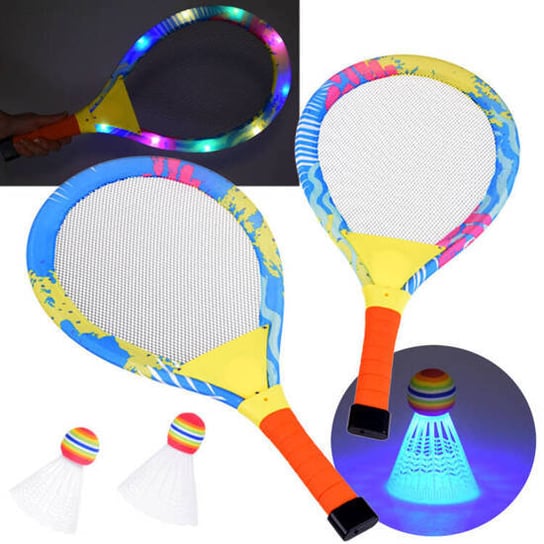 Paletki świecące do Badmintona badminton gra towarzyska zabawa na powietrzu tenis dla dzieci Inna marka