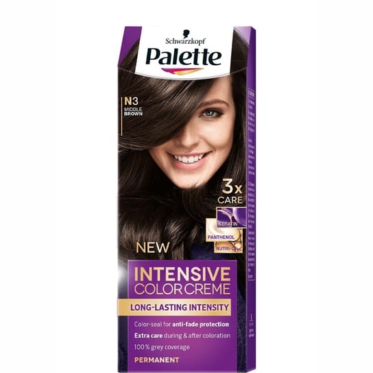 Palette color farba do włosów N3 średni brąz Palette