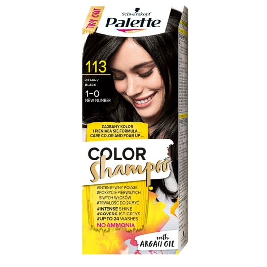 Palette, Color Shampoo, szampon koloryzujący 113 Czerń Palette