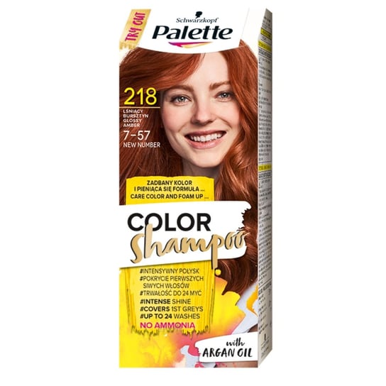 Palette, Color Shampoo, szampon koloryzujący 218 Lśniący Bursztyn Palette
