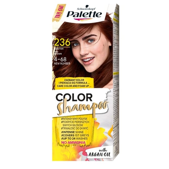 Palette, Color Shampoo, szampon koloryzujący 236 Kasztan Palette
