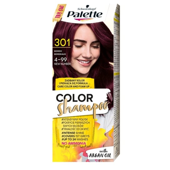 Palette, Color Shampoo, szampon koloryzujący 301 Bordo Palette