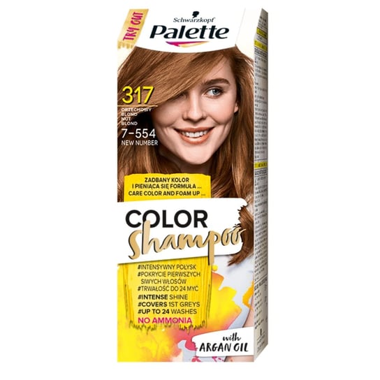 Palette, Color Shampoo, szampon koloryzujący 317 Orzechowy Blond Palette