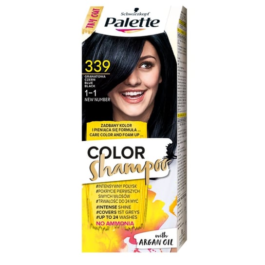 Palette, Color Shampoo, szampon koloryzujący 339 Granatowa Czerń Palette