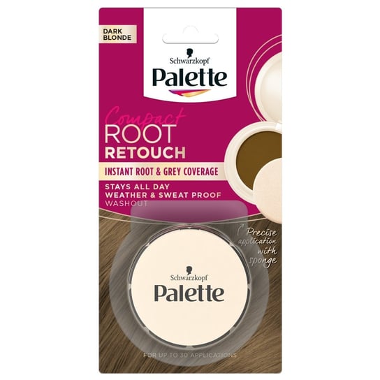 Palette, Compact Root Retouch, Korektor do maskowania odrostów w pudrze, Ciemny Blond, 3 g Palette