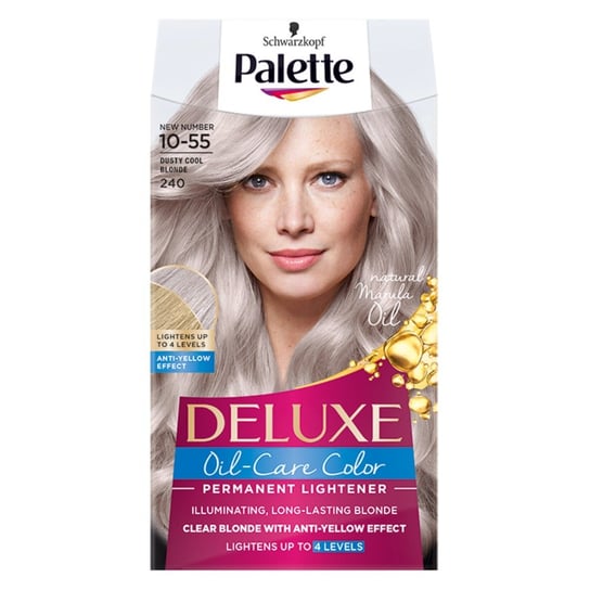 Palette, Deluxe, farba do włosów permanentna 240 Popielaty Chłodny Blond Palette