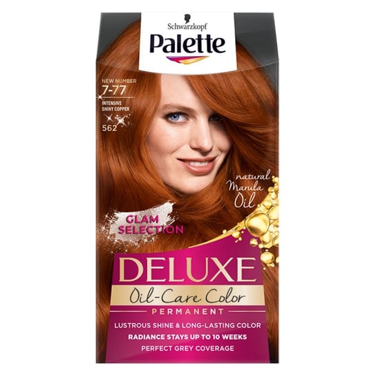 Palette, Deluxe, farba do włosów permanentna 562 Intensywna Lśniąca Miedź Palette