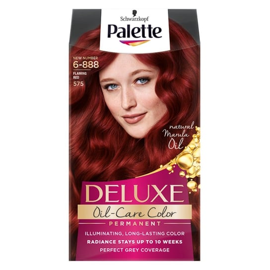 Palette, Deluxe, farba do włosów permanentna 575 Intensywna Czerwień Palette