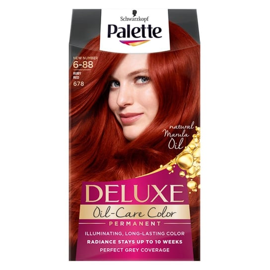 Palette, Deluxe, farba do włosów permanentna 678 Rubin Palette
