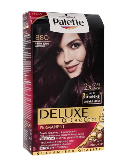Palette, Deluxe, farba do włosów permanentna 880 Ciemny Bordo Palette