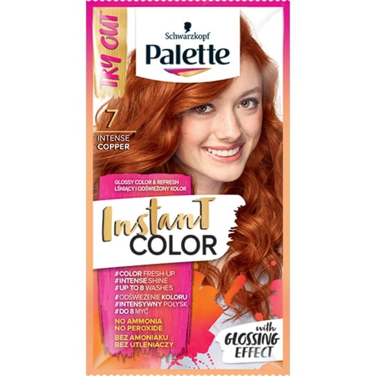 Palette, Instant Color, szamponetka koloryzująca 7 Intensywna Miedź Palette