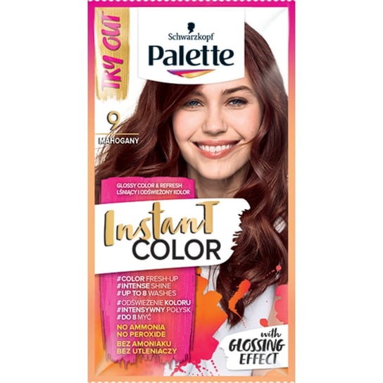 Palette, Instant Color, szamponetka koloryzująca 9 Mahoń Palette