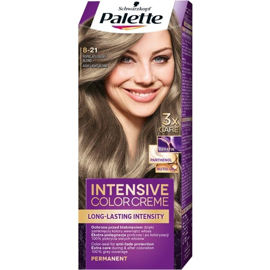 Palette Intensive Color Creme farba do włosów w Kremie 8-21 popielaty jasny blond Palette