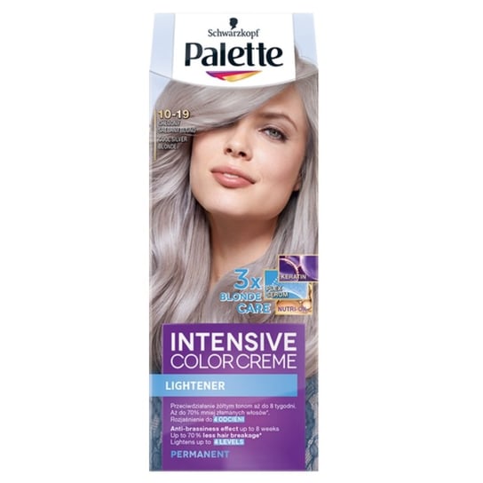 Palette Intensive Color Creme Krem Koloryzujący 10-19 Chłodny Srebrny Blond Palette