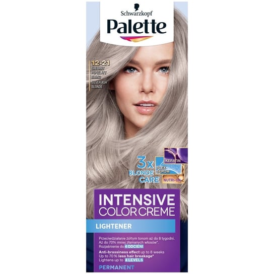 Palette Intensive Color Creme Krem Koloryzujący 12-21 Srebrny Popielaty Blond Palette