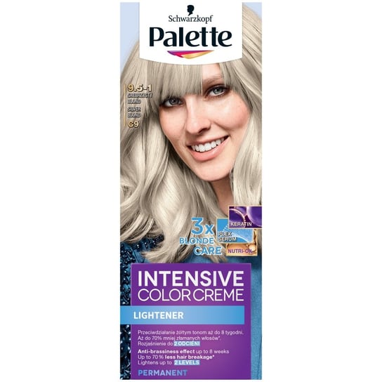 Palette, Intensive Color Creme, krem koloryzujący C9 - Srebrzysty Blond Palette