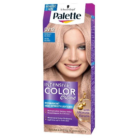 Palette, Intensive Color Creme, krem koloryzujący CV12 - Różany Blond Palette
