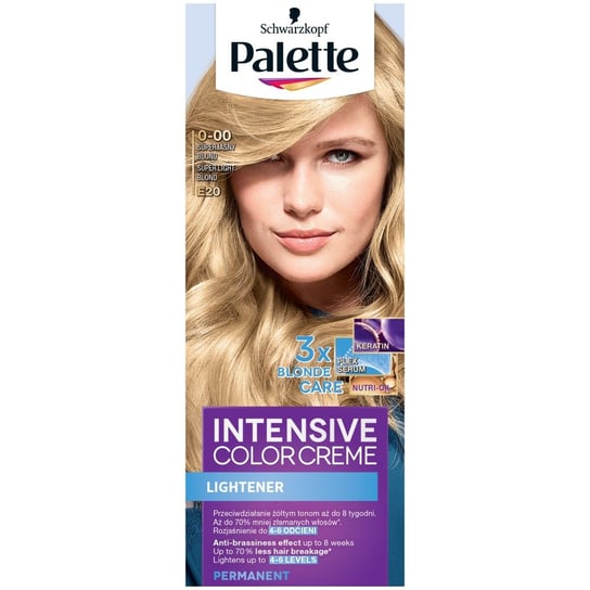 Palette, Intensive Color Creme, krem koloryzujący E20 - Superjasny Blond Palette