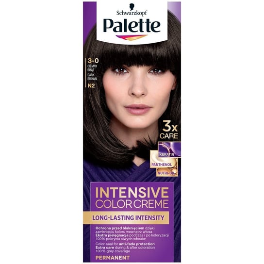 Palette, Intensive Color Creme, krem koloryzujący N2 - Ciemny Brąz Palette