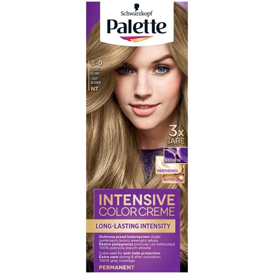 Palette, Intensive Color Creme, krem koloryzujący N7 - Jasny Blond Palette
