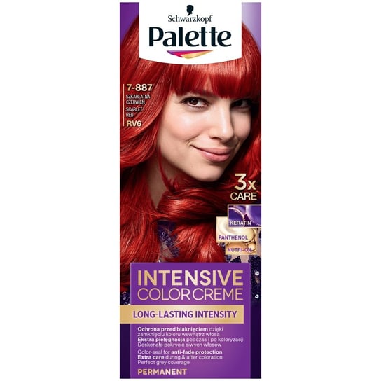 Palette, Intensive Color Creme, krem koloryzujący RV6 - Szkarłatna Czerwień Palette