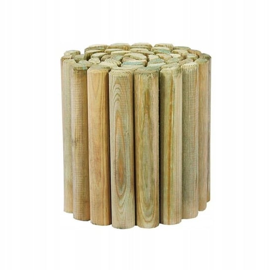 Palisada ogrodowa drewniana - rollborder- obrzeże płotek impregnowany kolor: naturalne drewno Inna marka