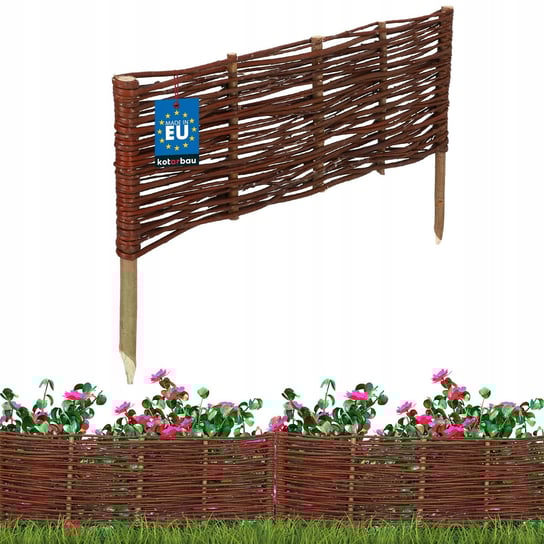 PALISADA OGRODOWA WIKLINOWA OBRZEŻE TRAWNIKOWE WBIJANE PŁOTEK PŁOT 60X20 CM Inna marka