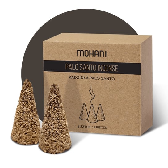 PALO SANTO STOŻKI ZAPACHOWE NATURALNE MOHANI 6szt Mohani