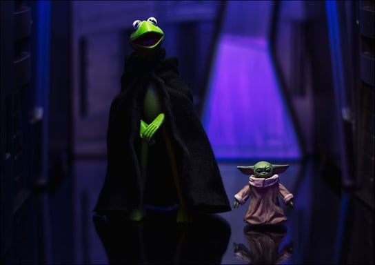 Palpatin Kermit Żaba i Grogu, Star Wars i Ulica Se / AAALOE Inna marka