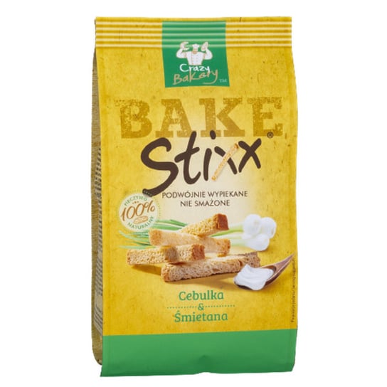 Paluszki Chlebowe Cebulka Śmietana Bake Stixx, 60G Inna marka