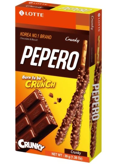Paluszki Pepero Crunky z chrupiącą czekoladą 39g - LOTTE Lotte