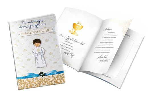 Pamiątka-książeczka Pierwsza Komunia Święta Passion Cards