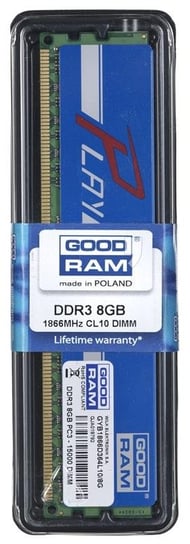 Pamięć DIMM DDR 3 GOODRAM Play GYB1866D364L10/8G, 8 GB, 1866 MHz, 10 CL GoodRam
